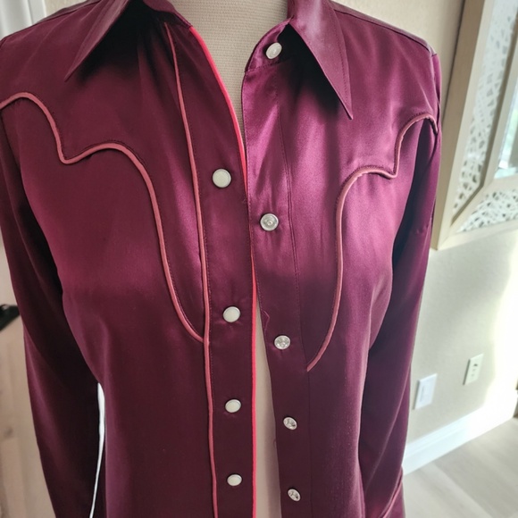 Vintage Silk Cowboy Button Down - Picture 7 of 8